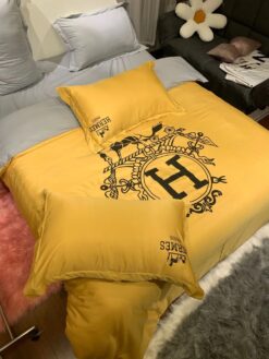 Hermes Limited Luxury Brand Bedding Set Home Decor – Max010080