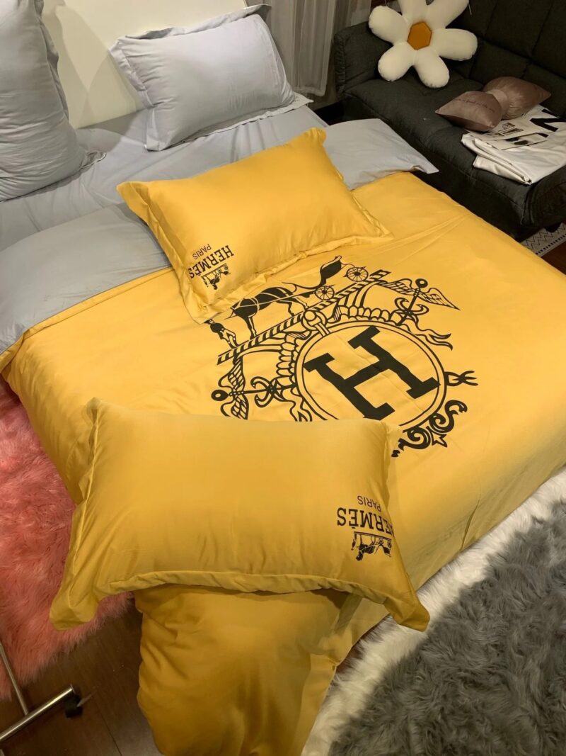 Hermes Limited Luxury Brand Bedding Set Home Decor – Max010080