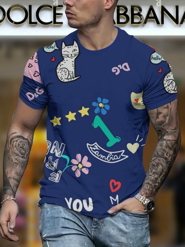 New 2025 – D Luxury Brand Premium T-Shirt Outfit For Men – Max012458