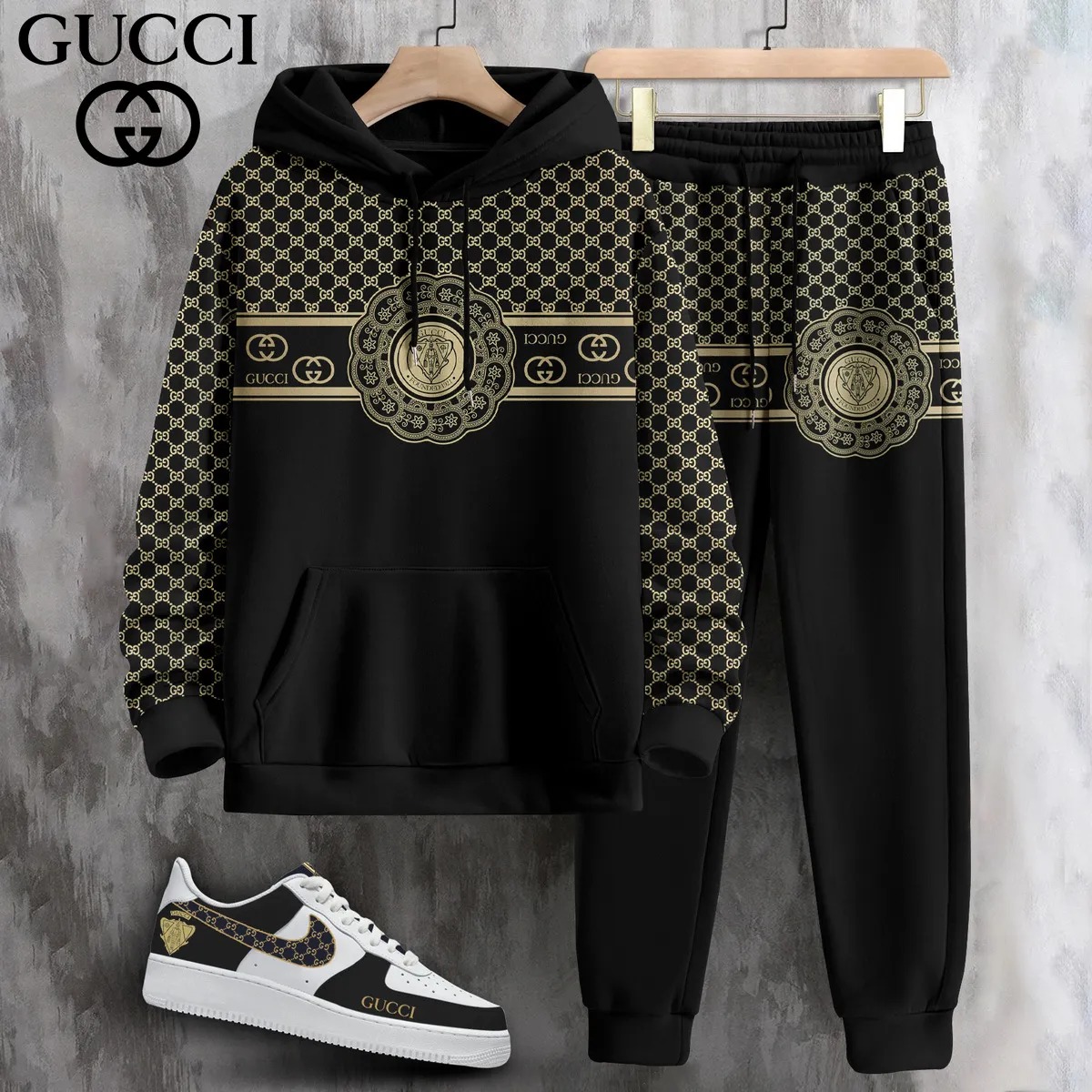 New 2025,G  G Limited Edition Set Hoodie & Pants Match AF1 Sneaker – Max2408253602