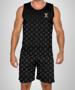 New 2025 – L Luxury Brand Premium Tanktop & Shorts Outfit For Men -Max012582