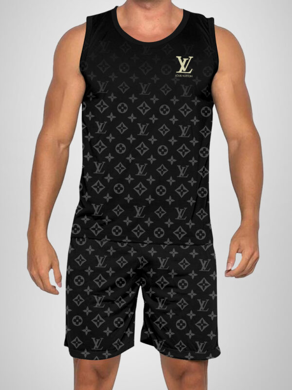 New 2025 – L Luxury Brand Premium Tanktop & Shorts Outfit For Men -Max012582