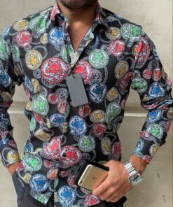 V -Luxury Long Sleeve Shirt CCY Max-Max07238
