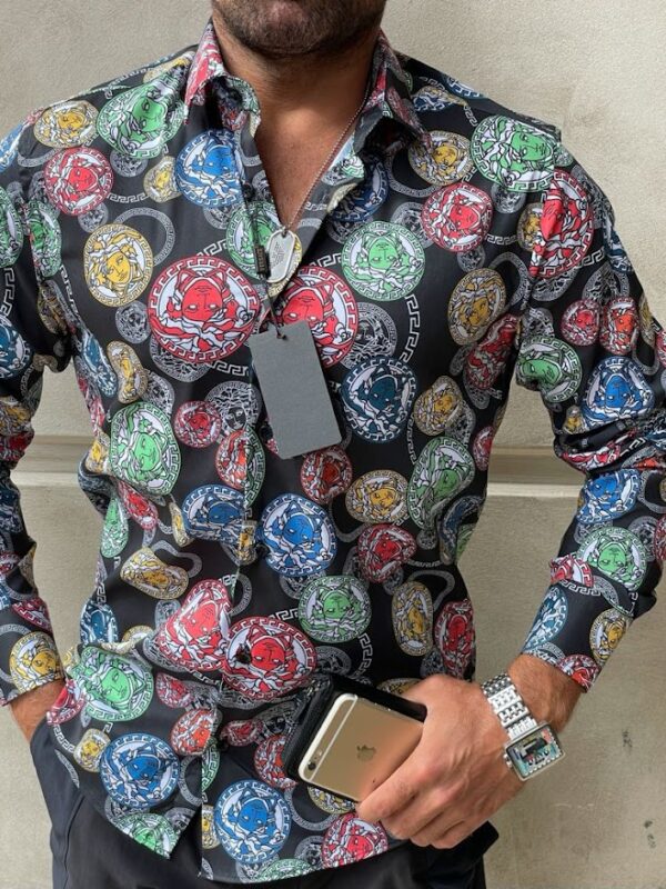 V -Luxury Long Sleeve Shirt CCY Max-Max07238