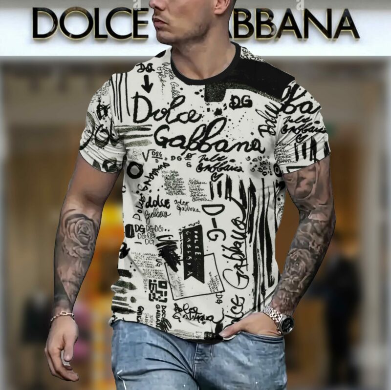 New 2025 – D Luxury Brand Premium T-Shirt Outfit For Men – Max012406