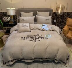 Hermes Limited Luxury Brand Bedding Set Home Decor – Max010093