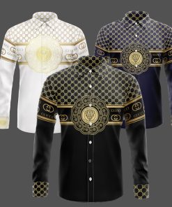 (Black&White&Navy) -Luyxury G  Long Sleeve Shirt CCY-Max05933