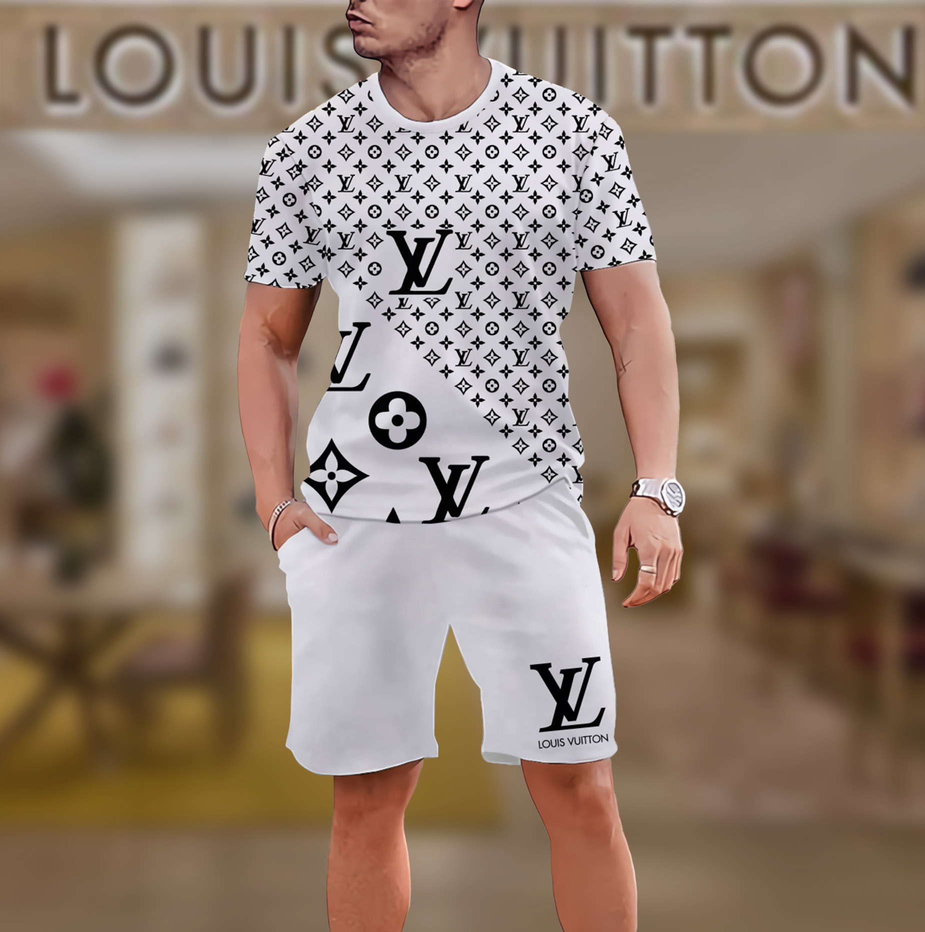 2025 – Set L  Tracksuit T-shirt & Shorts – Max011831