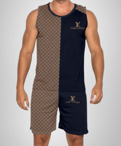 New 2025 – L Luxury Brand Premium Tanktop & Shorts Outfit For Men -Max012584