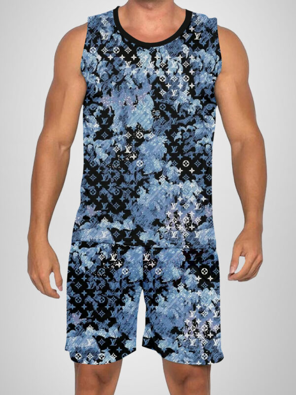 New 2025 – L Luxury Brand Premium Tanktop & Shorts Outfit For Men -Max012604