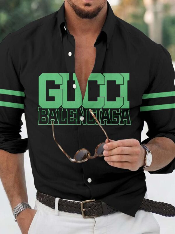 Men’s Long Sleeves Button Down Shirts -TDA002063