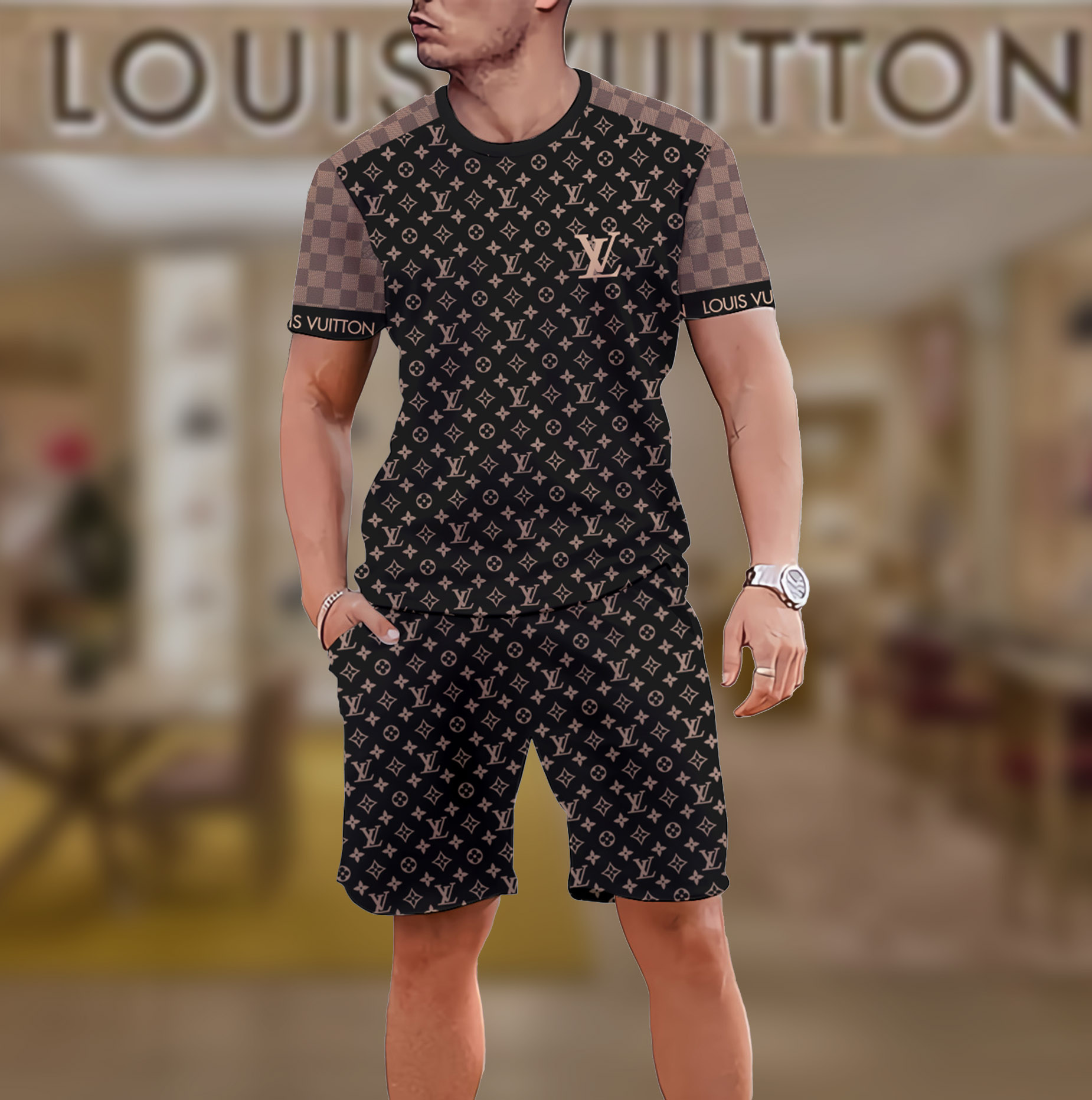 2025 – Set L  Tracksuit T-shirt & Shorts – Max011821