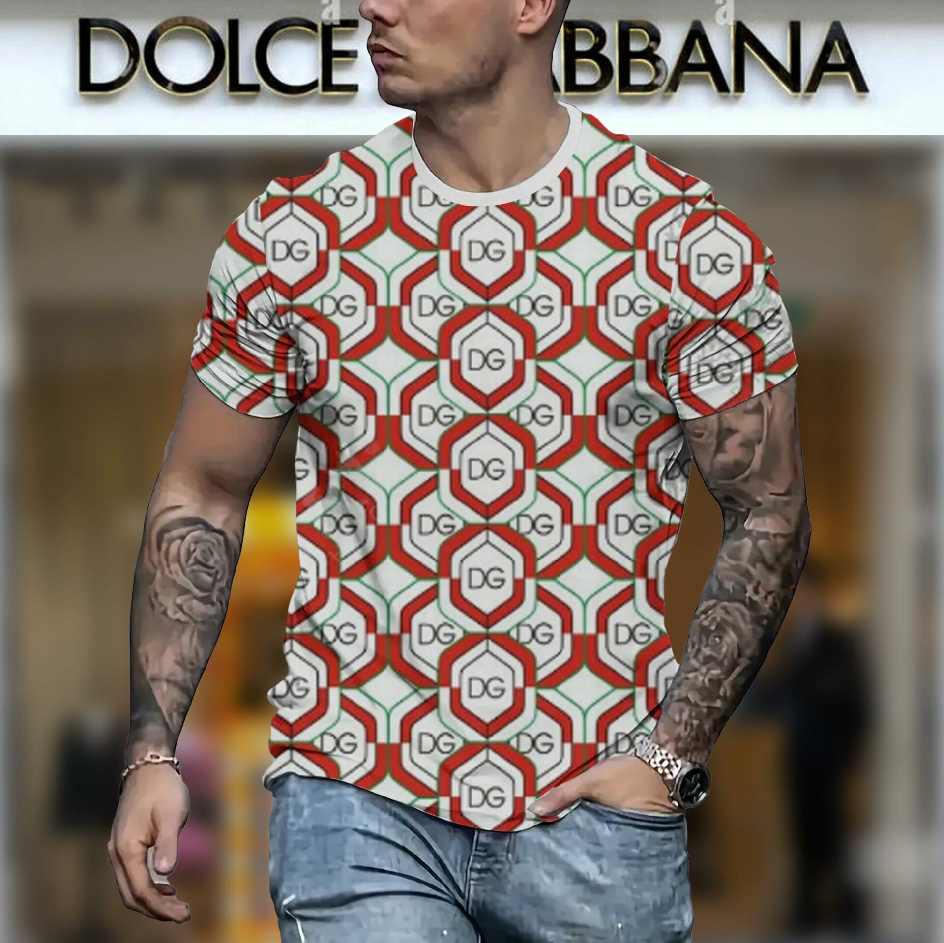 New 2025 – D Luxury Brand Premium T-Shirt Outfit For Men – Max012444