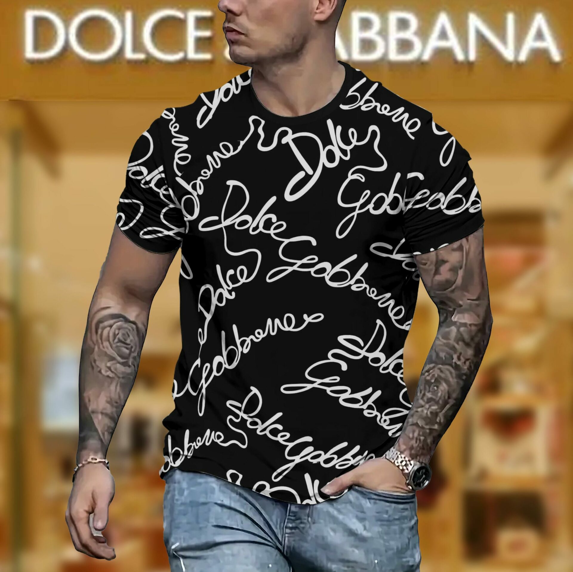 New 2025 – D Luxury Brand Premium T-Shirt Outfit For Men – Max012477