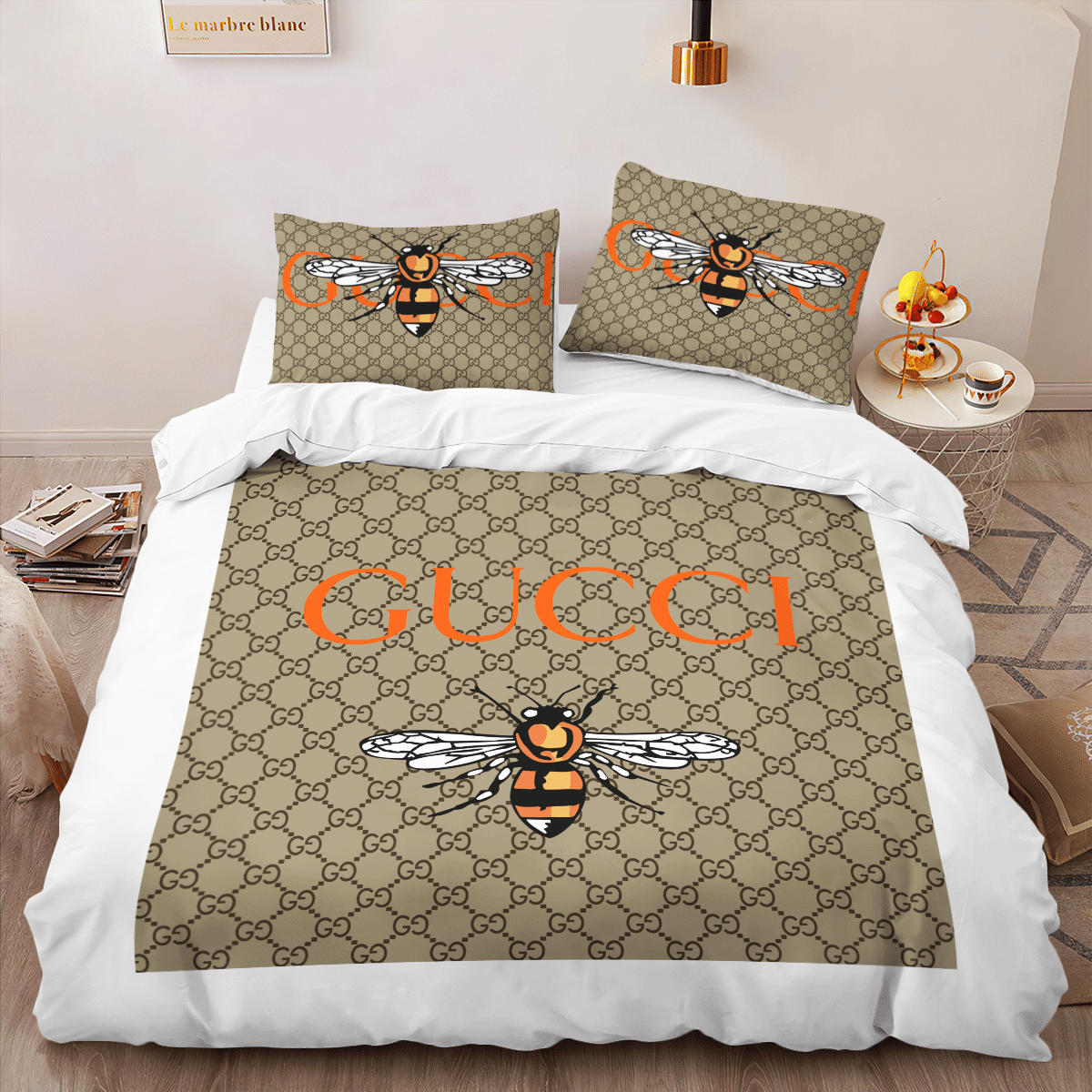 G  Premium Fashion Limited Luxury Brand Bedding Set Home Decor – Min00364