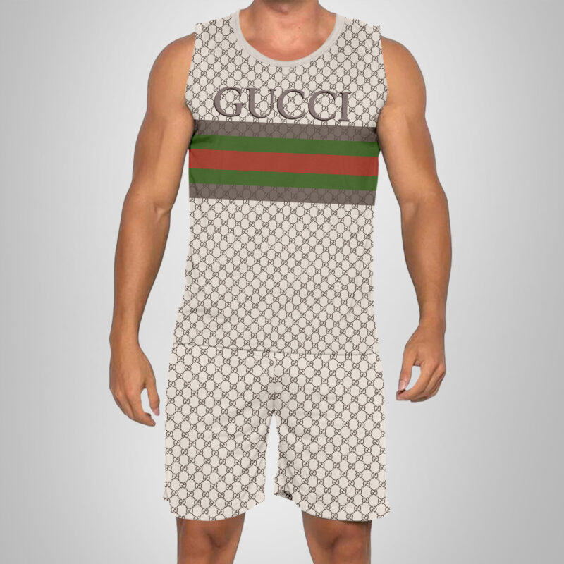 New 2025 -G Luxury Brand Premium Tanktop & Shorts Outfit For Men -Max012621