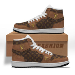 L.V High Air Jordan 1 Sneakers Shoes Hot 2023 Gifts Unisex -B9G-Max06601