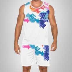 New 2025 – L Luxury Brand Premium Tanktop & Shorts Outfit For Men -Max012587
