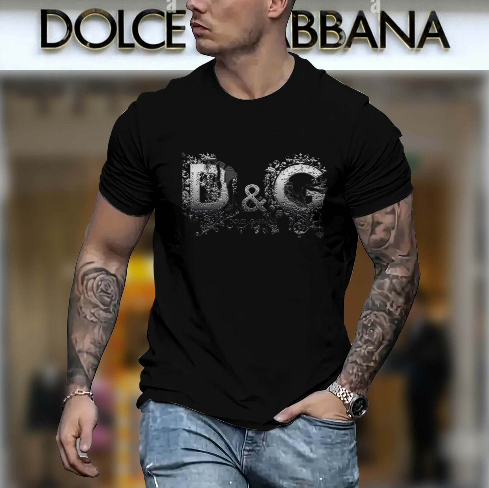 New 2025 – D Luxury Brand Premium T-Shirt Outfit For Men – Max012416