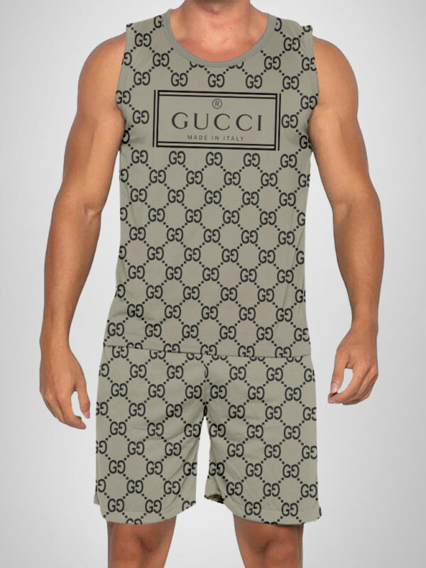 New 2025 -G Luxury Brand Premium Tanktop & Shorts Outfit For Men -Max012638
