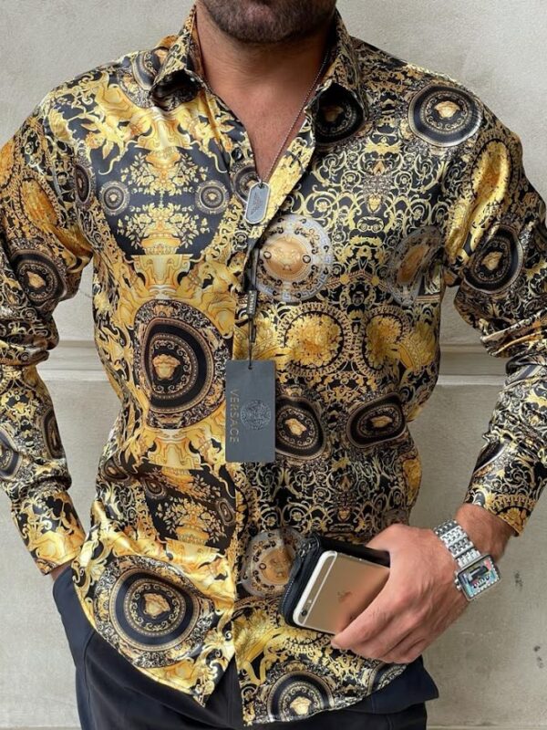 V -Luxury Long Sleeve Shirt CCY Max-Max07233
