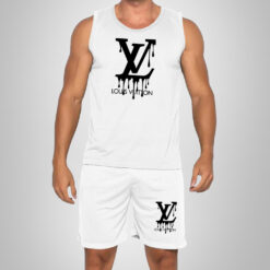 New 2025 – L Luxury Brand Premium Tanktop & Shorts Outfit For Men -Max012597