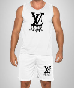 New 2025 – L Luxury Brand Premium Tanktop & Shorts Outfit For Men -Max012597