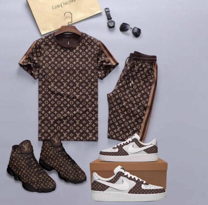 FREE SHIPPING, New 2025 -Limited Edition Set L  Shoe & T-shirt & Shorts  – Max240526609