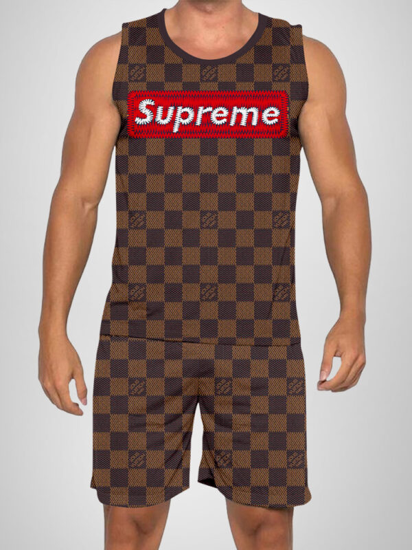 New 2025 – L Luxury Brand Premium Tanktop & Shorts Outfit For Men -Max012573