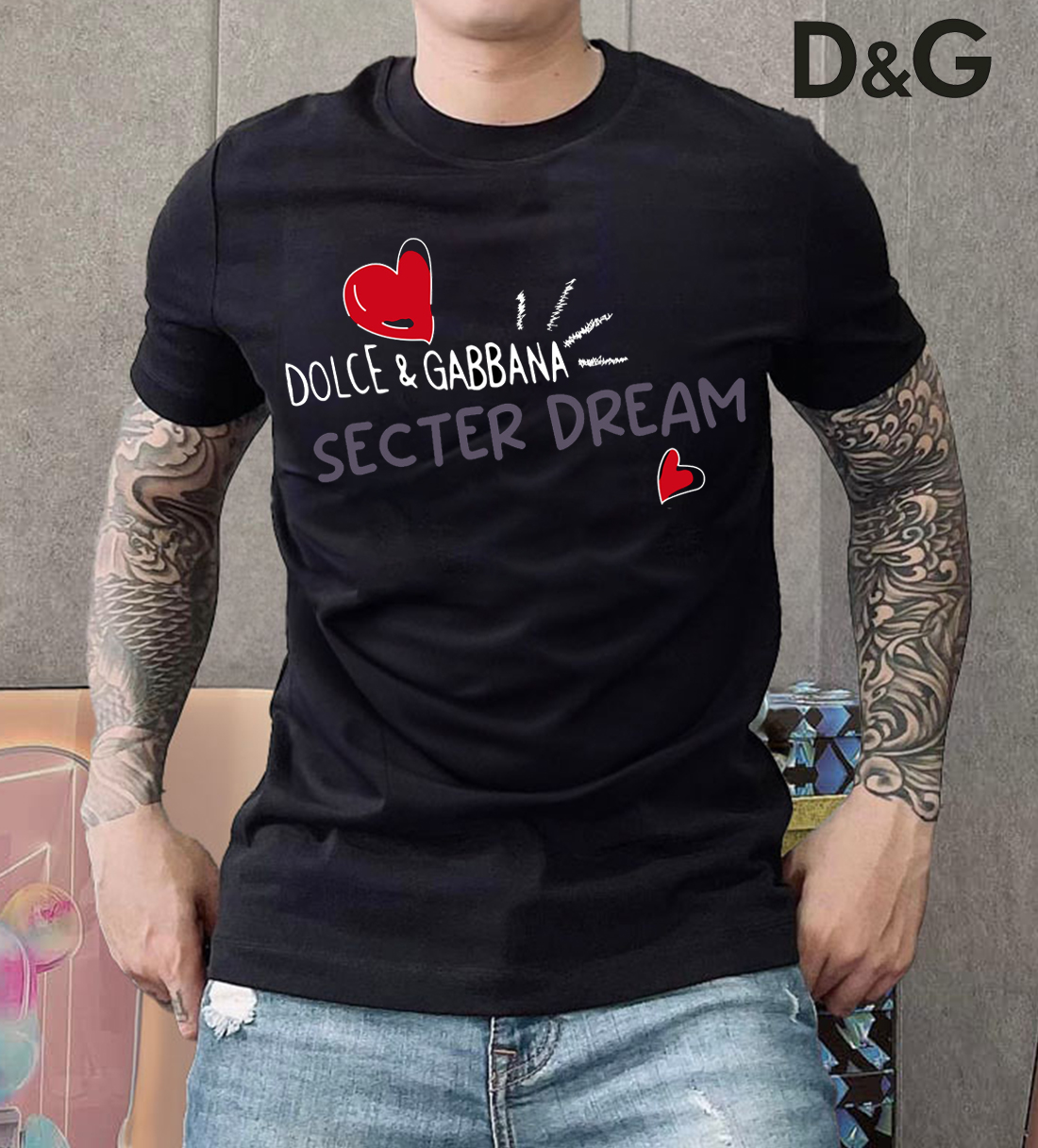 New 2025 – D Luxury Brand Premium T-Shirt Outfit For Men -Max012536