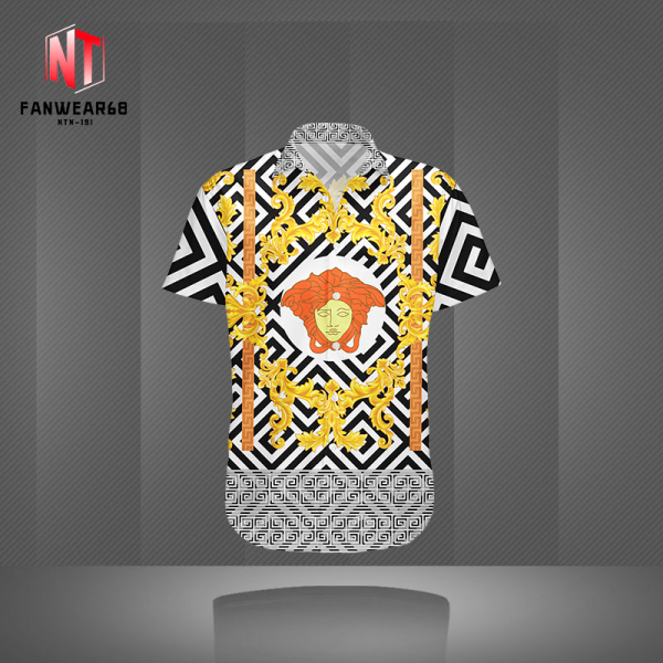 VERSACE BUTTON SHIRT Luxury – B9G-GCY-Max4703