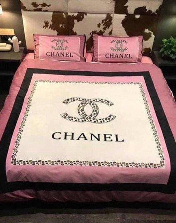 Chanel Premium Fashion Limited Luxury Brand Bedding Set Home Decor -Min00415