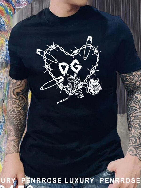 New 2025 – D Luxury Brand Premium T-Shirt Outfit For Men -Max012684