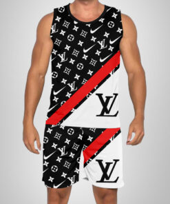 New 2025 – L Luxury Brand Premium Tanktop & Shorts Outfit For Men -Max012580