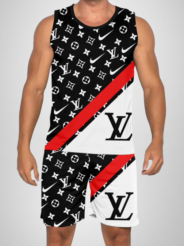 New 2025 – L Luxury Brand Premium Tanktop & Shorts Outfit For Men -Max012580