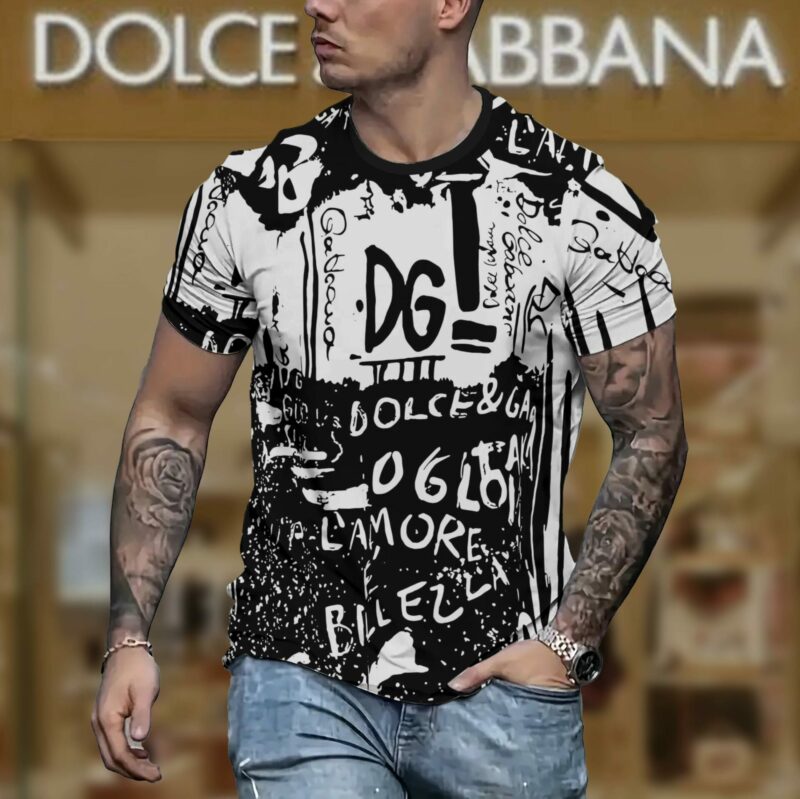New 2025 – D Luxury Brand Premium T-Shirt Outfit For Men – Max012473