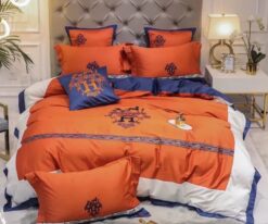 Hermes Limited Luxury Brand Bedding Set Home Decor – Max010095