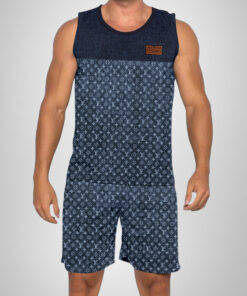 New 2025 – L Luxury Brand Premium Tanktop & Shorts Outfit For Men Max012586