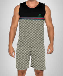 New 2025 -G Luxury Brand Premium Tanktop & Shorts Outfit For Men -Max012620