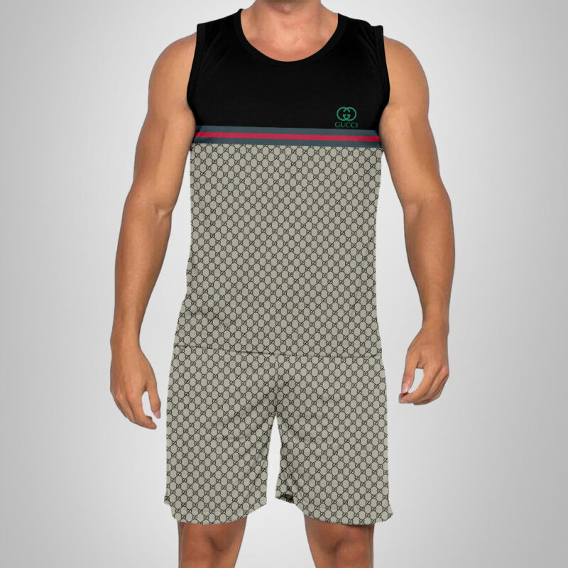New 2025 -G Luxury Brand Premium Tanktop & Shorts Outfit For Men -Max012620