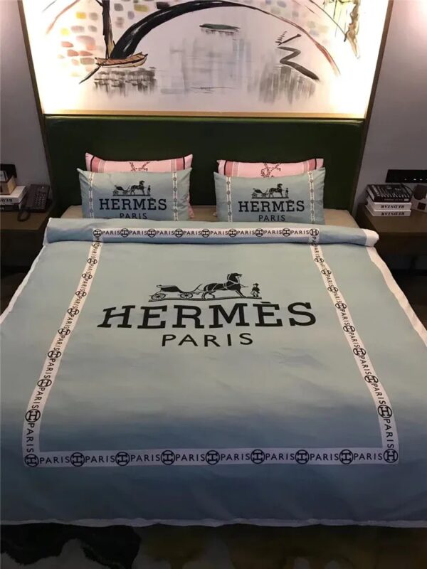 Hermes Limited Luxury Brand Bedding Set Home Decor – Max010108
