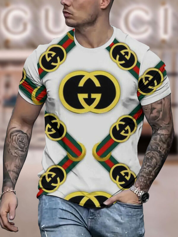 New 2025-  G  Luxury  Brand Premium T-Shirt Outfit For Men Women – Max011593