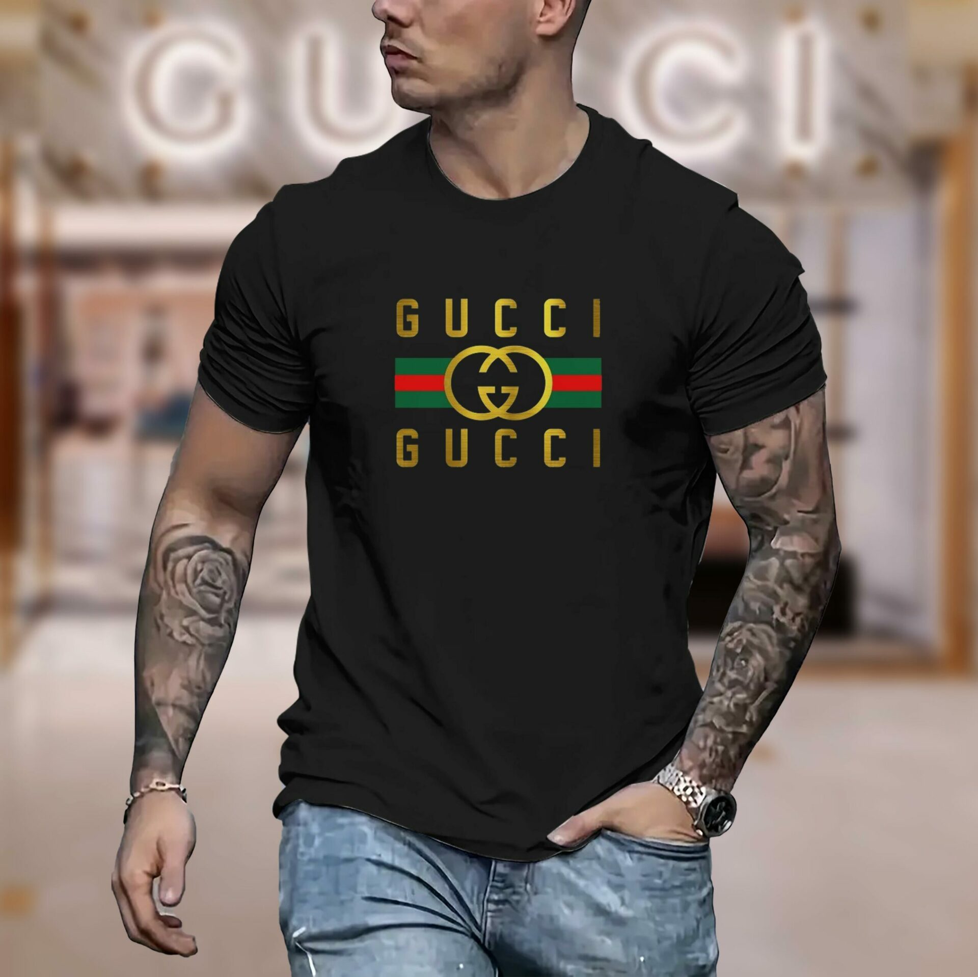 New 2025-  G  Luxury  Brand Premium T-Shirt Outfit For Men Women – Max012247