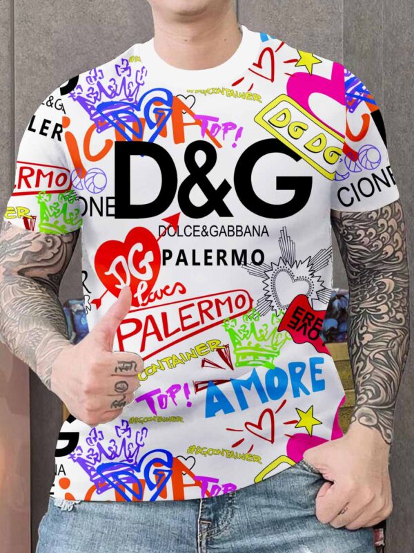 New 2025 – D Luxury Brand Premium T-Shirt Outfit For Men -Max012708