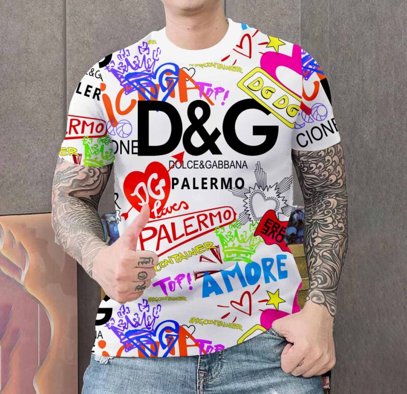 New 2025 – D Luxury Brand Premium T-Shirt Outfit For Men -Max012708