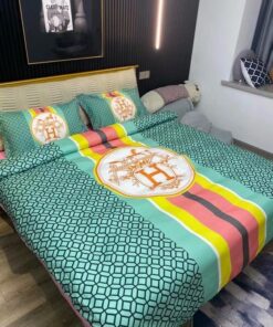 Hermes Limited Luxury Brand Bedding Set Home Decor – Max010129