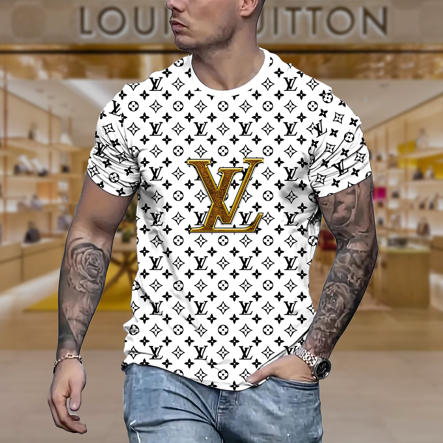2025 – L  Luxury Brand Premium T-Shirt Outfit For Men -Max011476