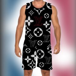 New 2025 – L Luxury Brand Premium Tanktop & Shorts Outfit For Men -Max012558