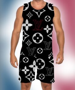 New 2025 – L Luxury Brand Premium Tanktop & Shorts Outfit For Men -Max012558