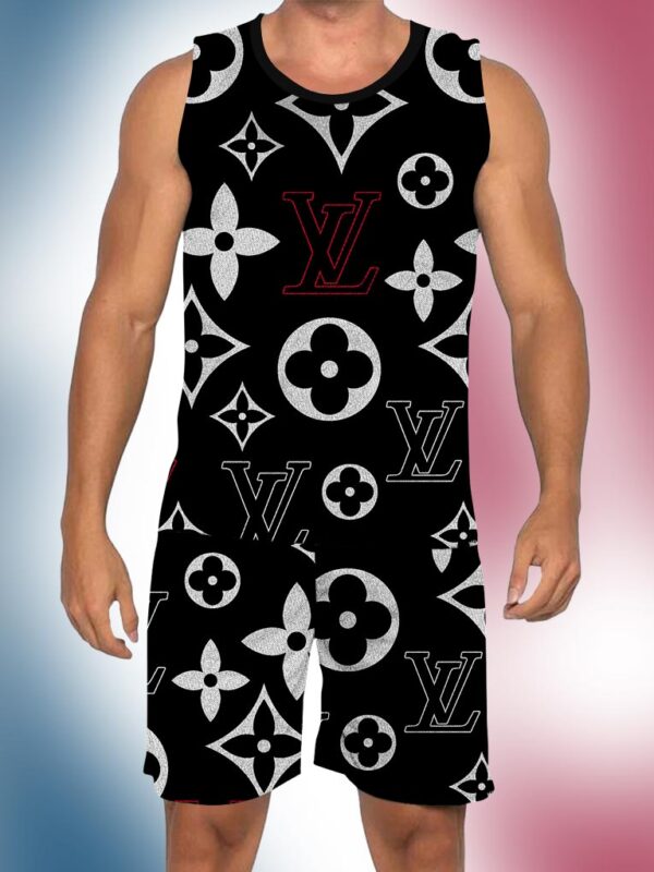 New 2025 – L Luxury Brand Premium Tanktop & Shorts Outfit For Men -Max012558